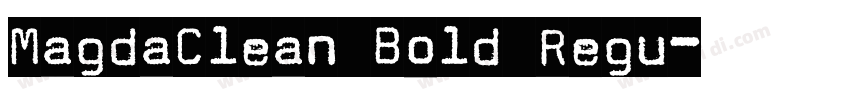 MagdaClean Bold Regu字体转换